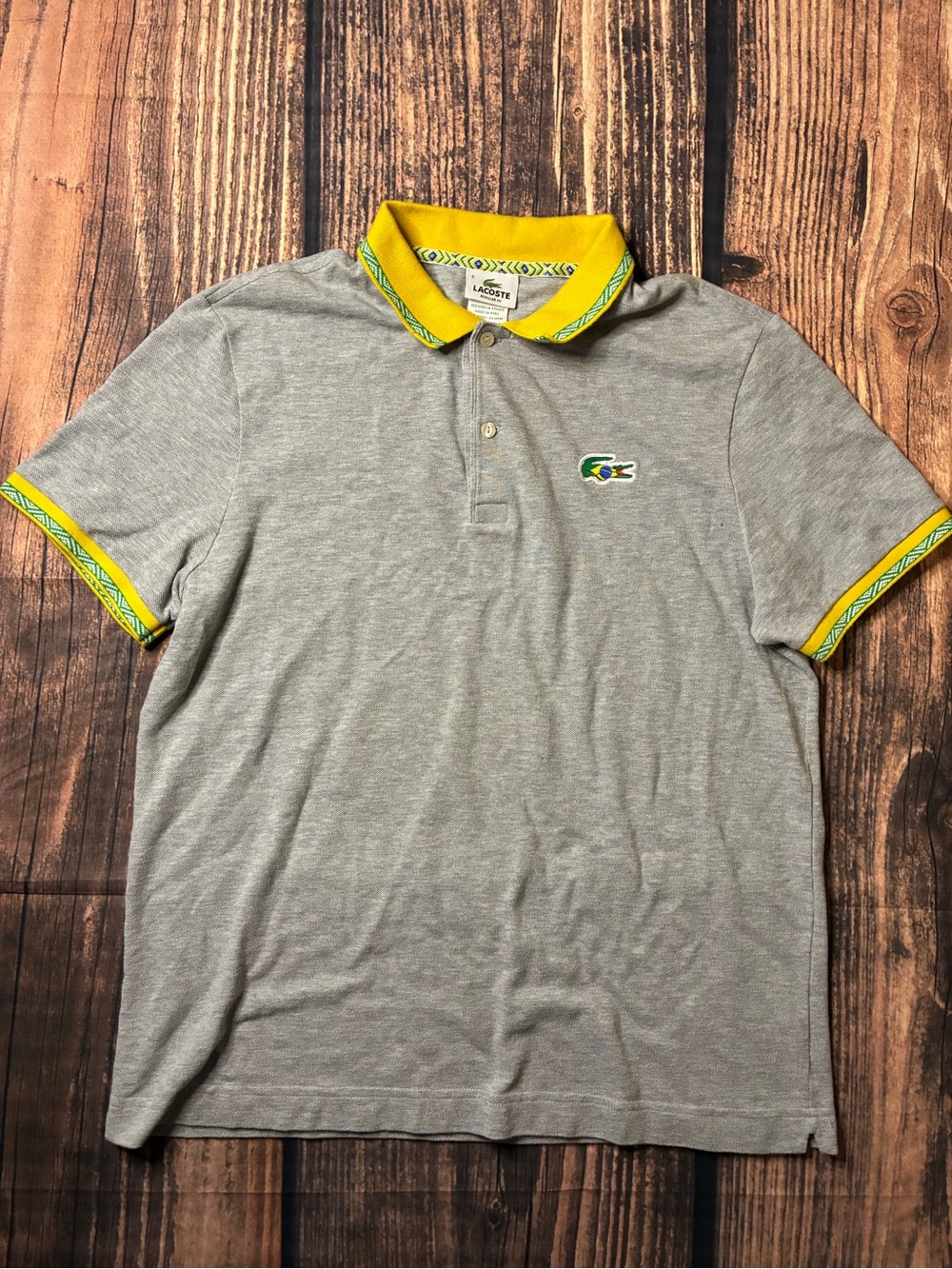 Lacoste Grey Polo Rio Brazil World Cup 2014